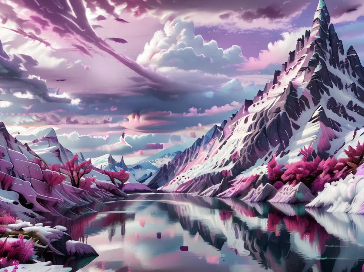 <lora:Aesthetics_Enhancer_pony:1>,score_9, score_8_up, score_7_up,BREAK
EnhanceImage,magenta tone,  no humans, scenery, cloud, sky, outdoors, cloudy sky, reflection, water, mountain