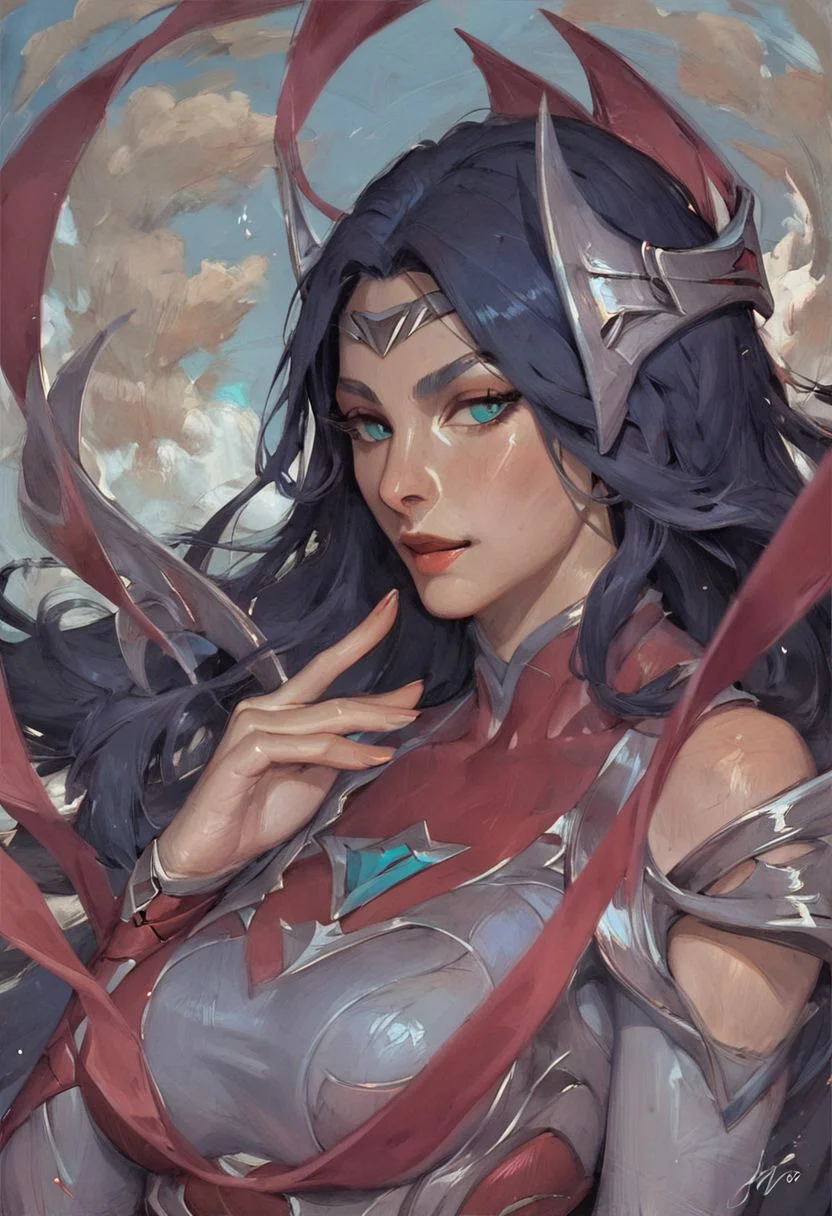 score_9, score_8_up, score_7_up, irelia, 1girl, painting