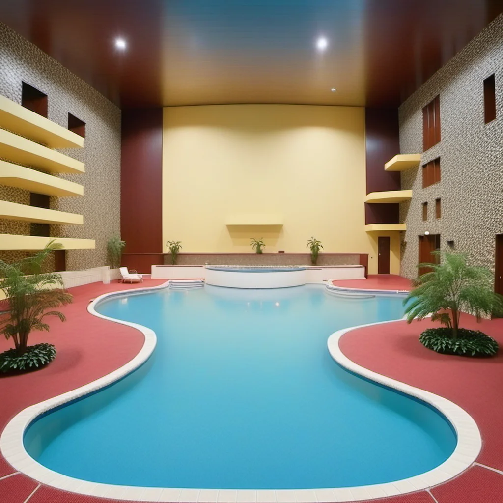 swimming pool in a hotel lobby, hill
<lora:Liminal_Spaces_XL:1>