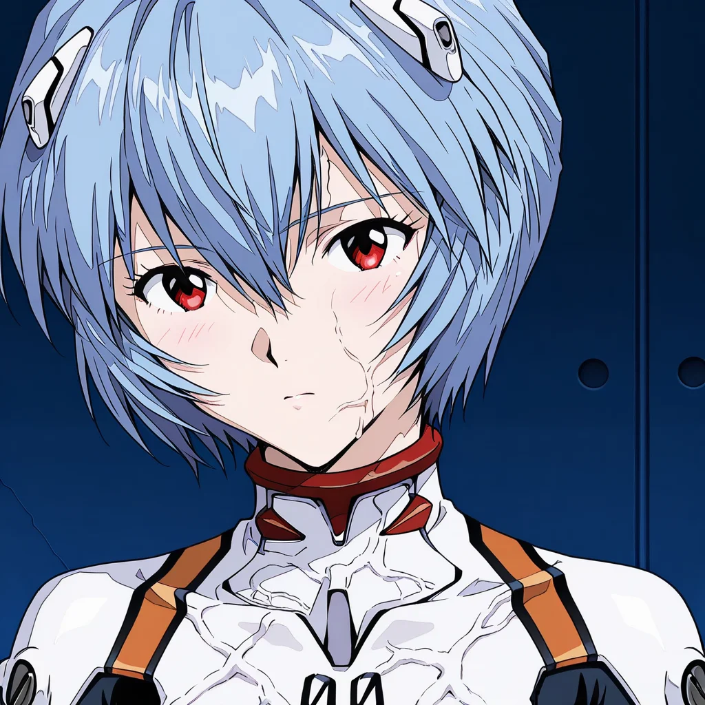 masterpiece,best quality,amazing quality,1girl,ayanami rei,neon genesis evangelion,anime screencap,bodysuit,headgear,plugsuit,white bodysuit,<lora:invasion_veins_ill_v31:1.2>,veins,
