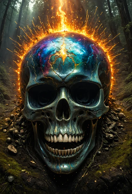 Horror-themed ((({A animals Fearless, They wore the Auto-Expression Helmet, a shiny metallic dome with LED panels on the front that displayed exaggerated facial expressions like âsuper happyâ or âangryâ for them when they didnât feel like showing emotions themselves.)
 (((with exaggerated expressions))) With Glitter Bombs Inside: When you slice into this fruit, glitter explodes everywhereâit's the ultimate party starter in edible form!, Panoramic Shot: Switch your camera to panorama mode or stitch multiple images together in post-processing to create an ultra-wide view of landscapes..(dynamic:1.1),sun rays,(taken by 4mm fisheye lens:1.1), 
(Vivid, HDR, Canon50, 8K, Hyper Realistic, Dramatic, Epic, Dynamic Contrast, Cinematic Lighting, increased brightness)(((Zoomed Out, Far away Shot))) = =. Epic dynamic lighting , vibrant,highly detailed,psychedelic,((Psychedelic, rainbow glow ))
((Vivid, Epic, Dynamic contrast)) (((Zoomed out, Far away shot, In frame)), (((Cinematic, Studio lighting, Contrast)))
<lora:rundiffusionXL_beta:0.8><lora:epicrealismXL_v5Ultimate:0.8><lora:crystalClearXL_ccxl:0.9>
<lora:extremely_detailed:0.8> extremely detailed
<lora:hyperkraximalism:0.6> hyperkraximalism
<lora:JuggerCineXL2:0.8> Movie Still, Film Still, Cinematic, Cinematic Shot, Cinematic Lighting
<lora:xl_more_art-full_v1:0.2>    <lora:RMSDXL_Darkness_Cinema:0.1>
 <lora:HellAI_XL:0.6> HellAI, skull, fire, demon, monster, - Generate images with sharp edges and fine details.
- Produce high-resolution images with no blurriness or distortions.
- Create images with clear and well-defined subjects.
- Ensure that the output images have crisp lines and distinct features.
- Generate images with vibrant colors and accurate tones.
- Avoid noise or artifacts in the generated images.
- Focus on producing clear textures and patterns in the images.
- Emphasize clarity and definition in all aspects of the generated images.
- Prioritize the sharpness and clarity of the main subjects in the images.
- Optimize the AI model to produce clear and visually appealing images., Wlop, By art germ . Eerie, unsettling, dark, spooky, suspenseful, grim, highly detailed
