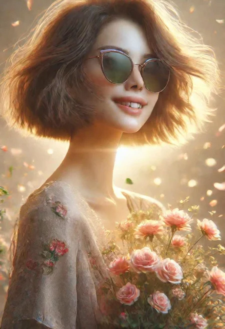 (best quality, masterpiece, colorful, highest detailed), ultra detailed, 8k, (intricate details, hyperdetailed:1.15), (photorealistic:1.2), (raw photo:1.2), detailed, (official art, extreme detailed, highest detailed), soft nature lights, soft colors, (natural light, ray tracing, cinematic lighting, bloom, volumetric light), 1girl, solo, Vietnamese, (smile, looking at viewer, high detail skin, real skin, skin texture:1.15), (blonde hair, long hair, flowy hair, floating hair:1.1), light passing through hair, (pureerosface_v1:1.2), (cowboy shot, dynamic pose:1.2), (outdoors, park, park bench, snow on grass, snowing, snowflake, backlighting:1.2), (SunGlass, sunglass, santa dress, green necklace, green highthighs, red footwear:1.2), Fixhand,