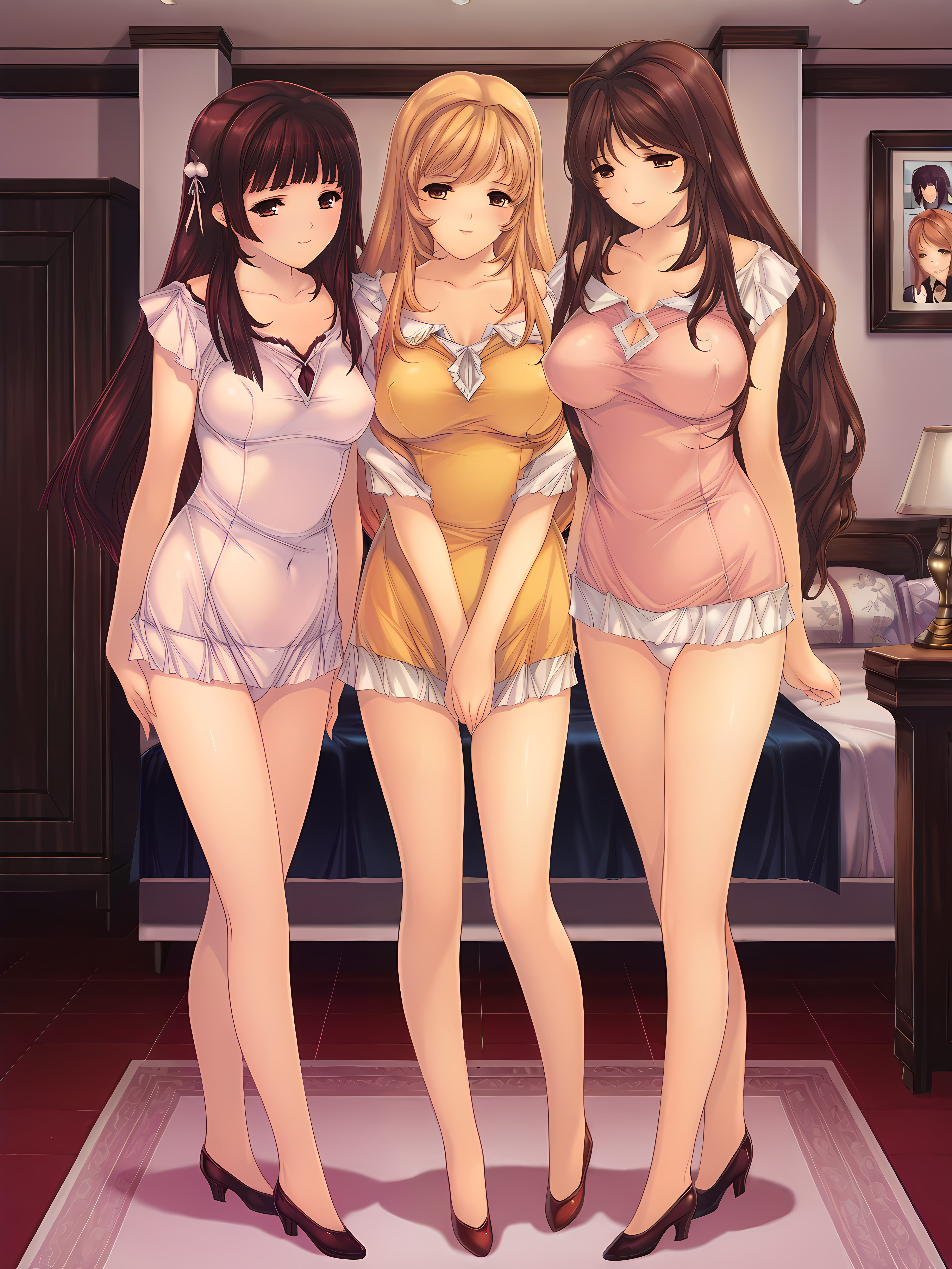 <lora:Oyako_Rankan_Illustrious:0.8>,1girl,ririko,medium breasts,min-naraken,seductive smile,, masterpiece,best quality,amazing quality,