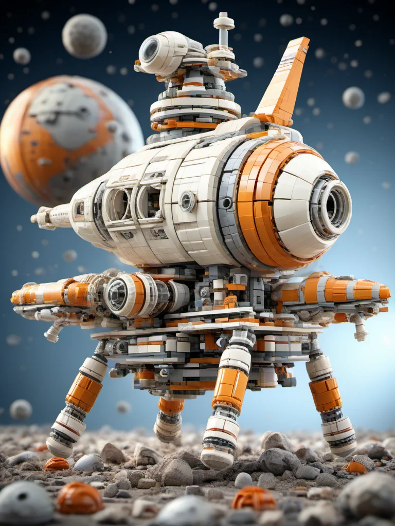 BJ_Lego_bricks,no_humans,robot,science_fiction,spacecraft,debris,
3D Model,8k,highly detailed,hdr,realistic,high definition,<lora:Lego_World_SDXL_v2:0.7>,