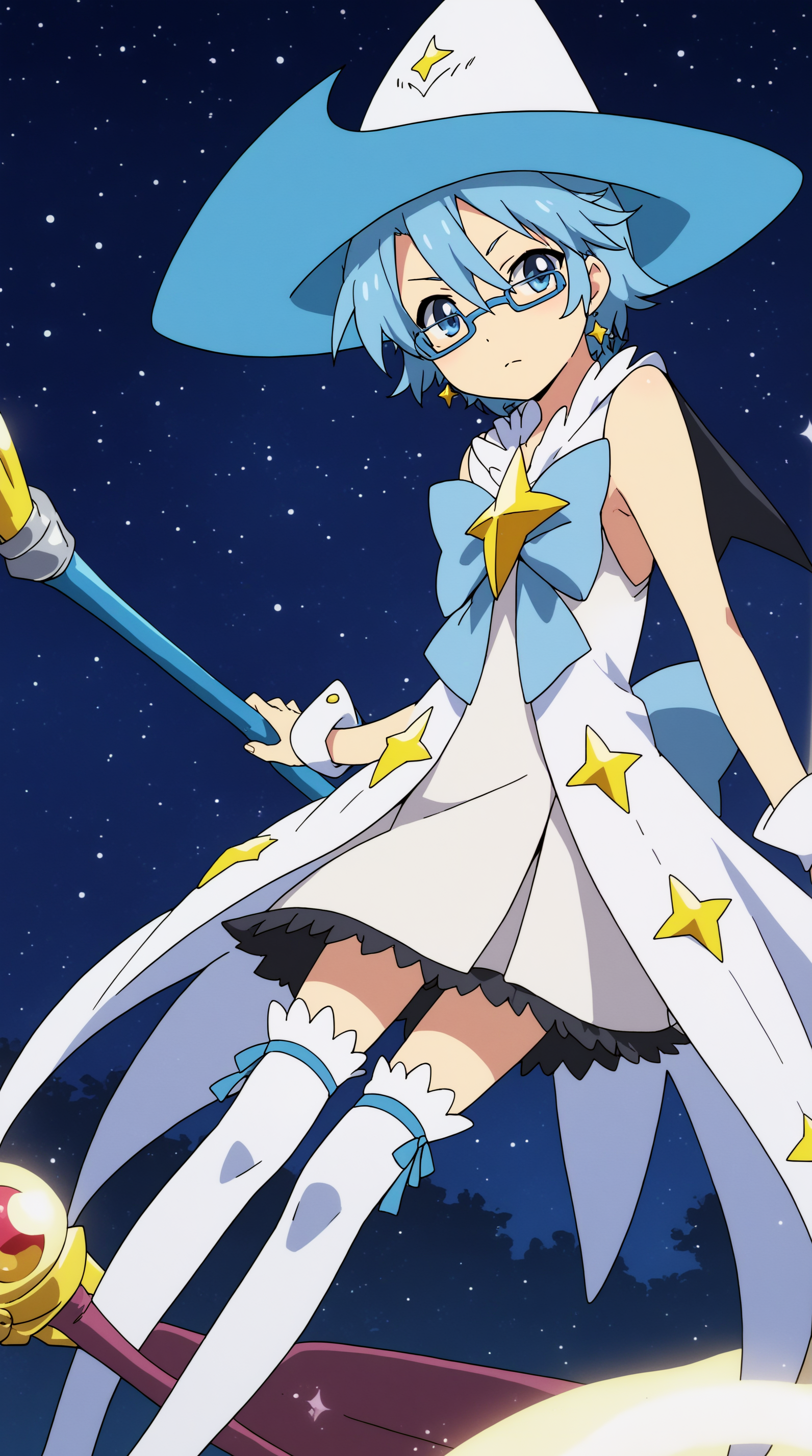 score_9, score_8_up, score_7_up,anime_source, source_anime, best   Aoi Pleiades, Magical Costume, solo, night, staff  <lora:JN_Aoi_Pleiades_Pony:0.8>