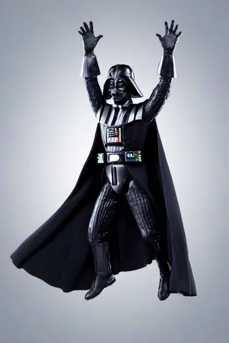 Masterpice,High Quality,
 <lora:PE_DarthVader:0.8> PEDarthVader
jump with legs spread