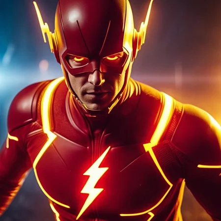 UHD, 4k, ultra detailed, cinematic, a photograph of (Cinematic Film stock footage style) in (arri alexa style) (Kodak film print style),
<lora:The Flash:1>
The Flash a man in a yellow costume with lightning coming out of his chest Eobard Thawne Reverse Flash glowin red eyes, epic, beautiful lighting, inpsiring