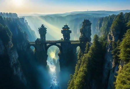 towers ringed in mist, sunrays, mixed media, surrealism, fantasy, great lighting, A surreal landscape highly detailed, extremely high-resolution details, appears trapped in an optical illusion of reflections and refractions colorful, Zhangjiajie mountains, Vienna in contemporary Austria, stone bridges, winding rivers extending to the horizon, professional photography, natural lighting, volumetric lighting maximalist. vivid, vibrant colors, intricately detailed, complex, elegant, expansive, fantastical, film photography style, medium grain, cmnt
(8k uhd:1,4)
<lora:add-detail-xl:1>
<lora:Dynamic Poses:1>