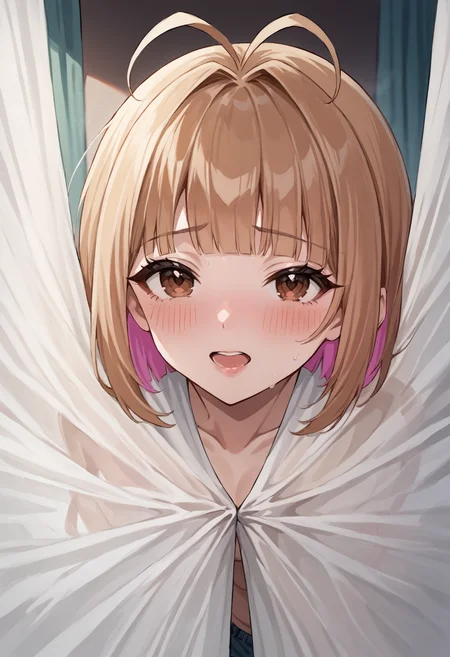score_9, score_7_up, source_anime, uncensored, zPDXLxxx, <lora:intricate_details:0.5> intricate_details_xl, face focus, zoom layer, close-up, blurry background
1girl, colored inner hair, uneven twintails, medium hair, blunt bangs, antenna hair, brown eyes, looking at viewer, Cargo Shorts,
<lora:Hidden_Sex_Curtain_Doorway_v1.0:1> hidden sex, stealth sex, (curtain grab:1.1), behind curtain, curtains, sex, vaginal, fucked silly, 1boy, faceless male, cheating (relationship)