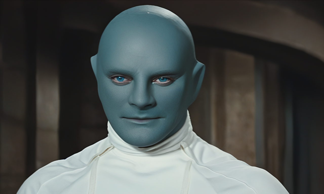 <lora:Fantomas_SDXL:0.8> fantomas, a bald hairless beardless cool manly muscular lean attractive handsome man with blue eyes, strong jawline, even pupils and smooth skin wearing white clothes, black leather gloves and a (((blue full-head mask))), interior, best quality, best resolution, extremely detailed, detailed face, detailed eyes, masterpiece, crisp focus, 4k, detailxl, eyedetailpxl