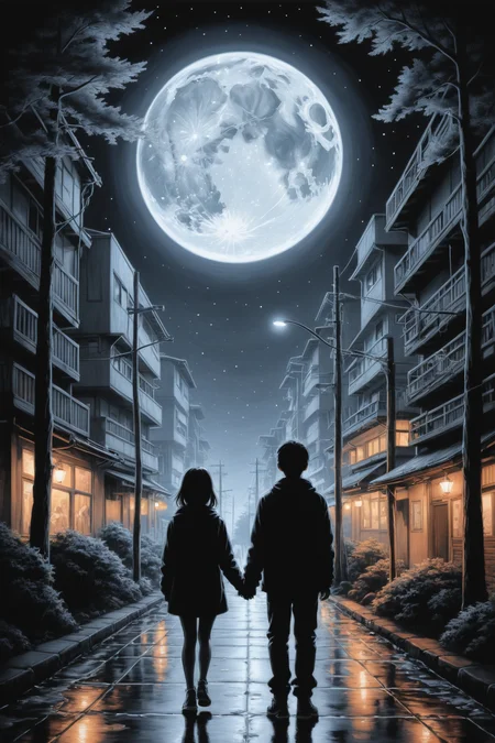 charcoal drawing  by ((Shintaro Kago and Rob Gonsalves)) in the style of [[Alena Aenami and Diego Dayer and Krenz Cushart]],   silhouette <lora:silhouette:3.00>    <lora:more_art:0.35> <lora:RMSDXL_Enhance:0.50> <lora:RMSDXL_Creative:0.50> <lora:RMSDXL_Photo:0.50> <lora:RMSDXL_Darkness_Cinema:0.50> <lora:clothing_slider:1.50> <lora:great_lighting:1.50> <lora:aesthetic:1.50> <lora:looking_at_viewer:1.50> <lora:photorealistic_portrait_v2:0.25> <lora:attractive_v2:0.15> <lora:extremely_detailed_v2:0.25> <lora:add_detail:0.25> <lora:perfect_eyes:0.25> <lora:perfect_hands:0.50> <lora:midjourney:-0.15>