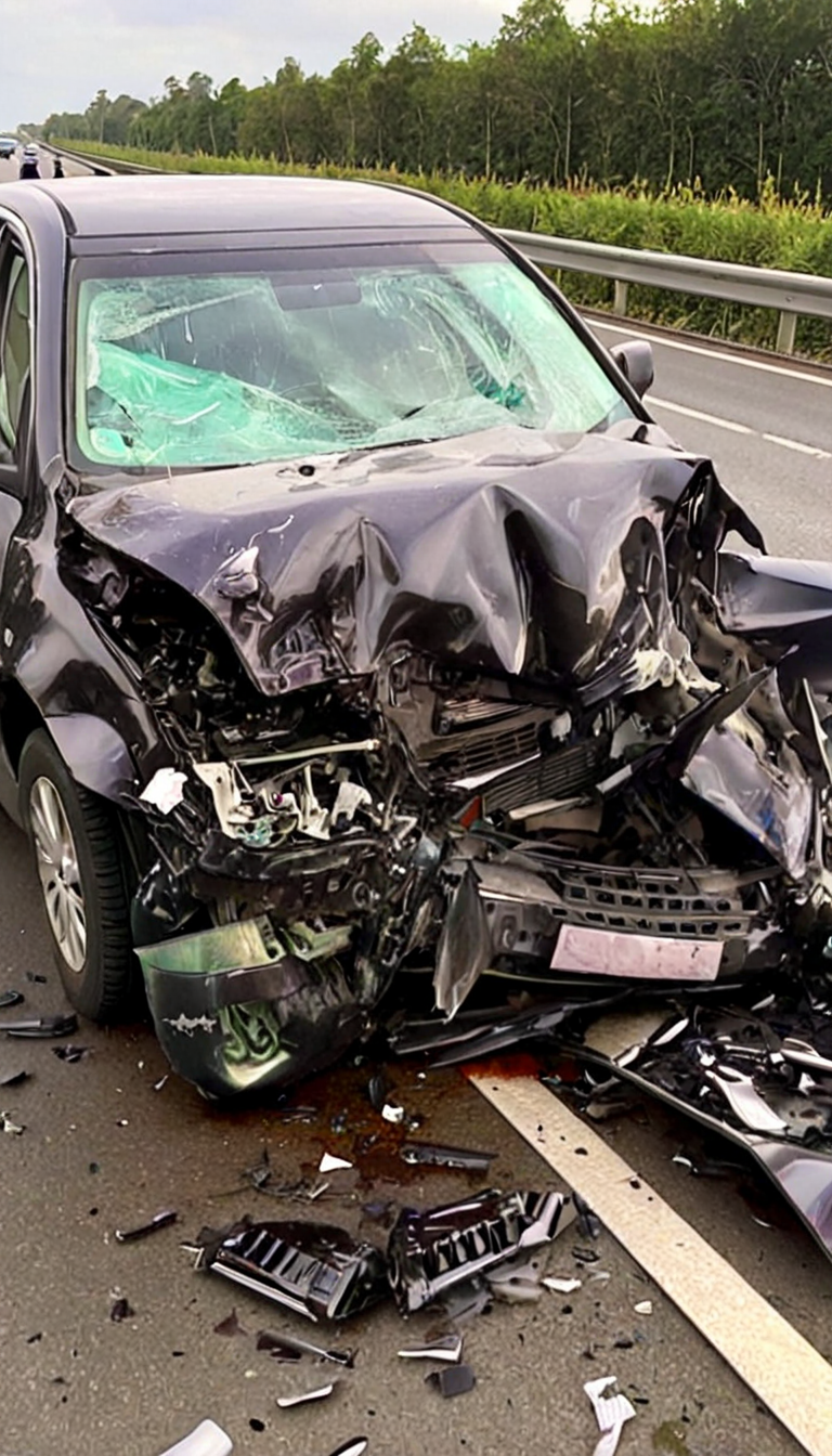 DTP, Car crash,   <lora:DTP_2_:1>