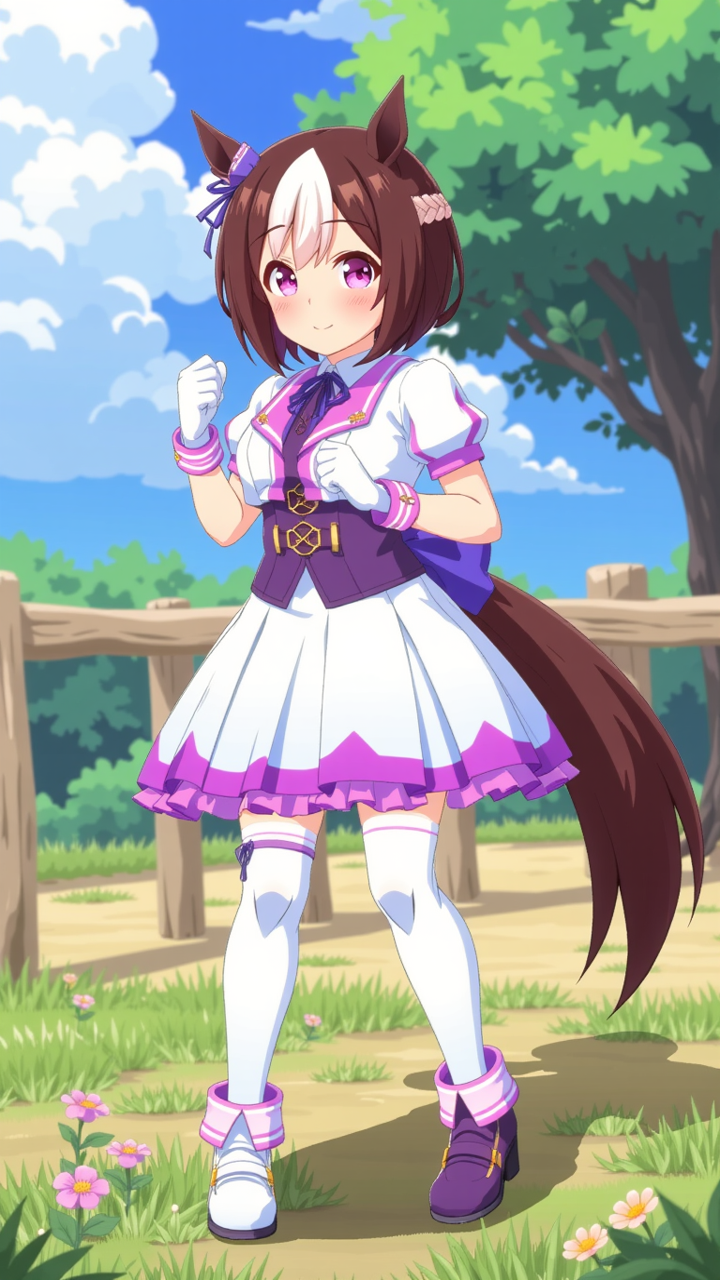 specialweek, umamusume, horse tail, 