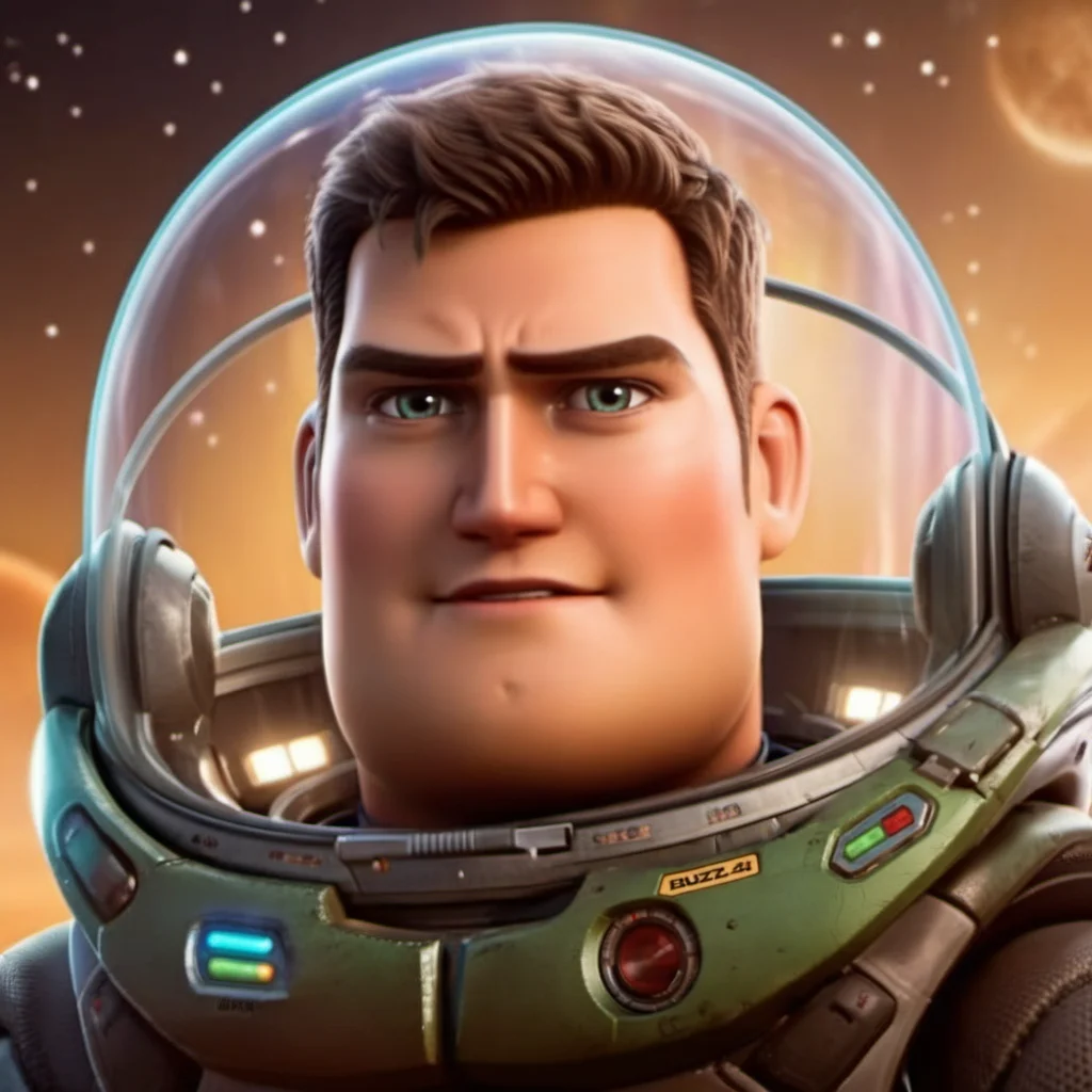 Buzz1024, an man, close up face portrait, spaceship, space, stars, galaxy, highly detailed , ultra sharp, photograph, film, bokeh, professional, 4k, highly detailed <lora:add-detail-xl:1.5> <lora:Buzz1024:0.8>