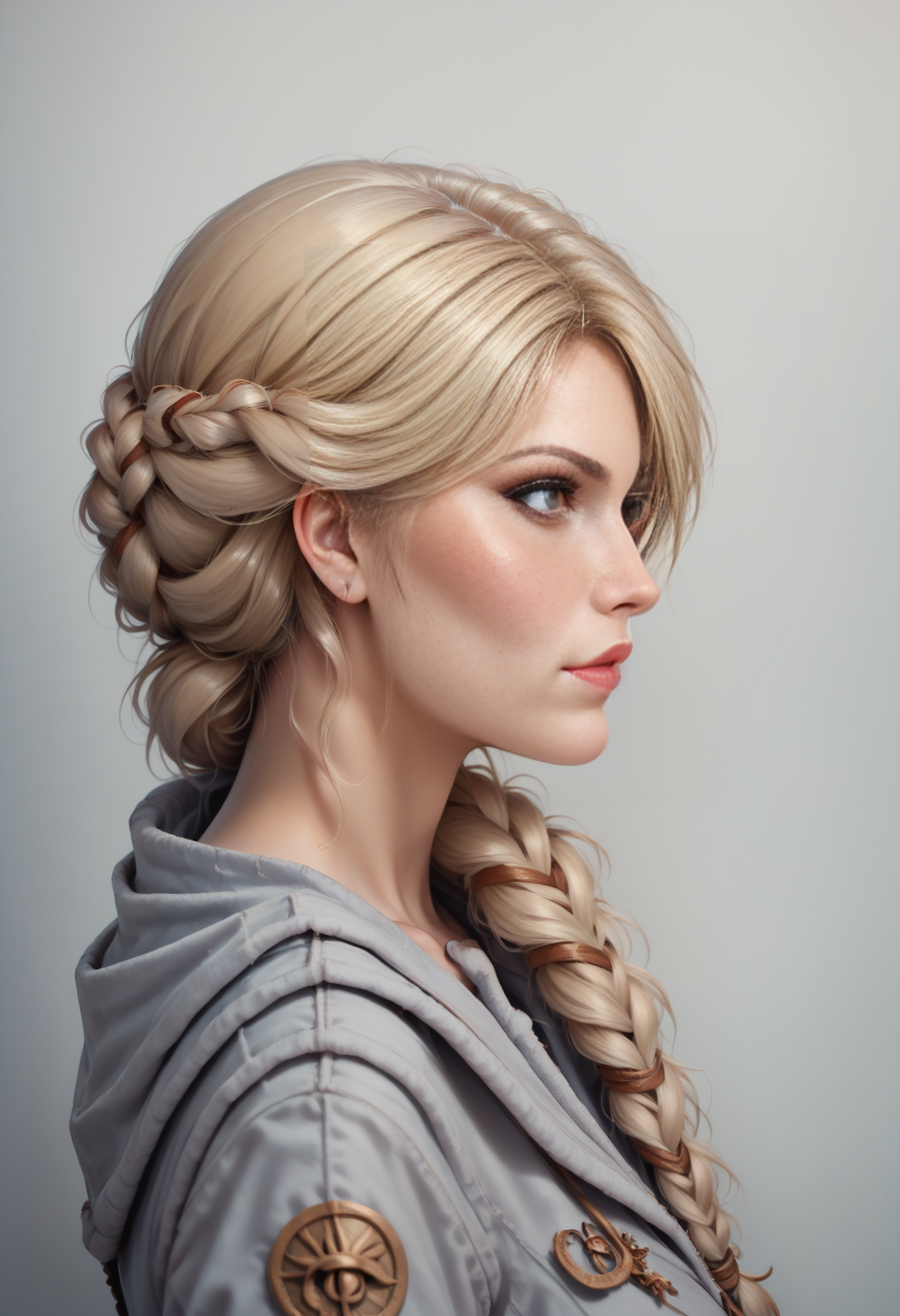 score_9, score_8_up, score_7_up, source_anime, BREAK solo, 1 girl,  <lora:ciriWitcher4Pony:1>,cw4, portrait ,profile , portrait, , braid over the shoulder