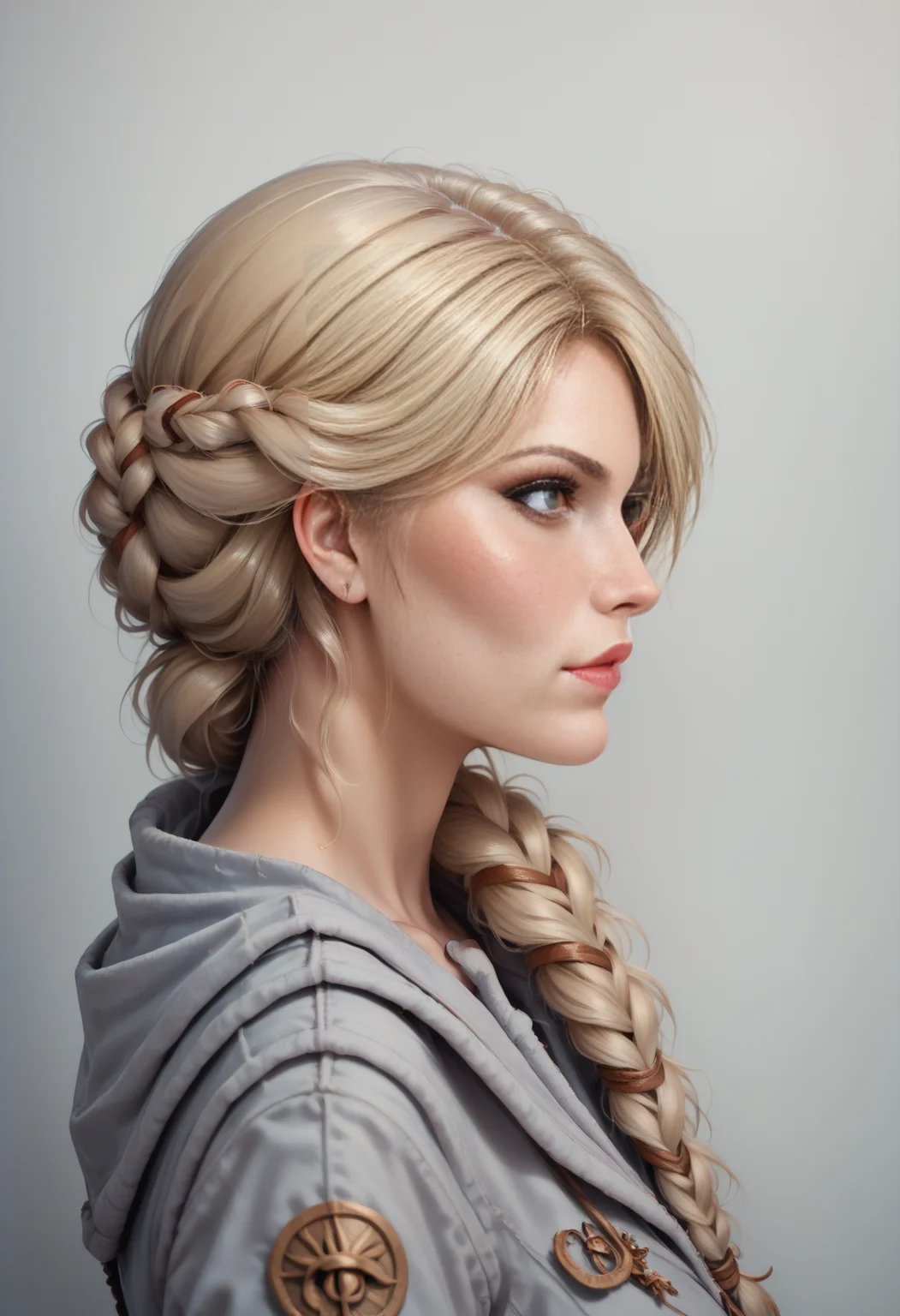 score_9, score_8_up, score_7_up, source_anime, BREAK solo, 1 girl,  <lora:ciriWitcher4Pony:1>,cw4, portrait ,profile , portrait, , braid over the shoulder