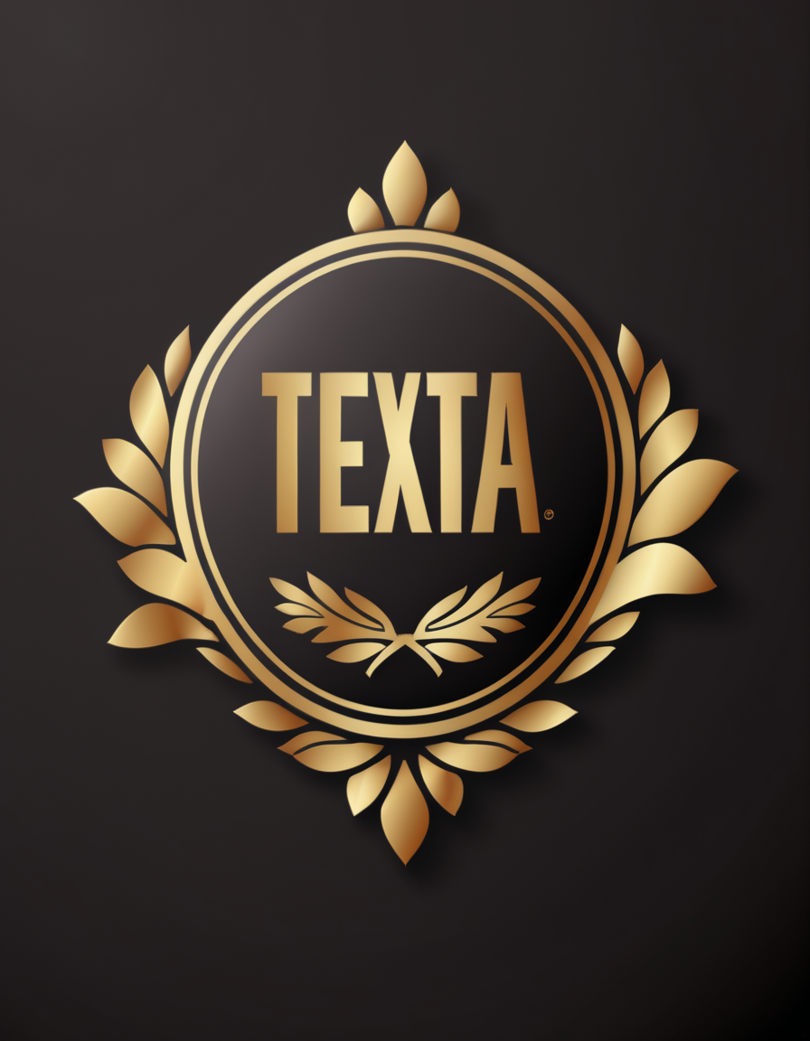 texta logo, medallion background