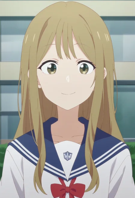 score_9, score_8_up, score_7_up, score_6_up, score_5_up, score_4_up , anime coloring ,BREAK source_anime, anime,screencap,
1boy, solo, makoto h, school uniform, school shirt, red bow, otoko no ko, crossdressing, <lora:PonyXL Makoto H V3:1>
smile, looking at viewer, upper body