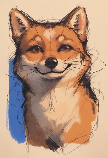 hu99y,
solo, portrait, smile, animal, animal focus, body fur, brown eyes, closed mouth, dog, looking at viewer, no humans, shiba inu, upper body, whiskers