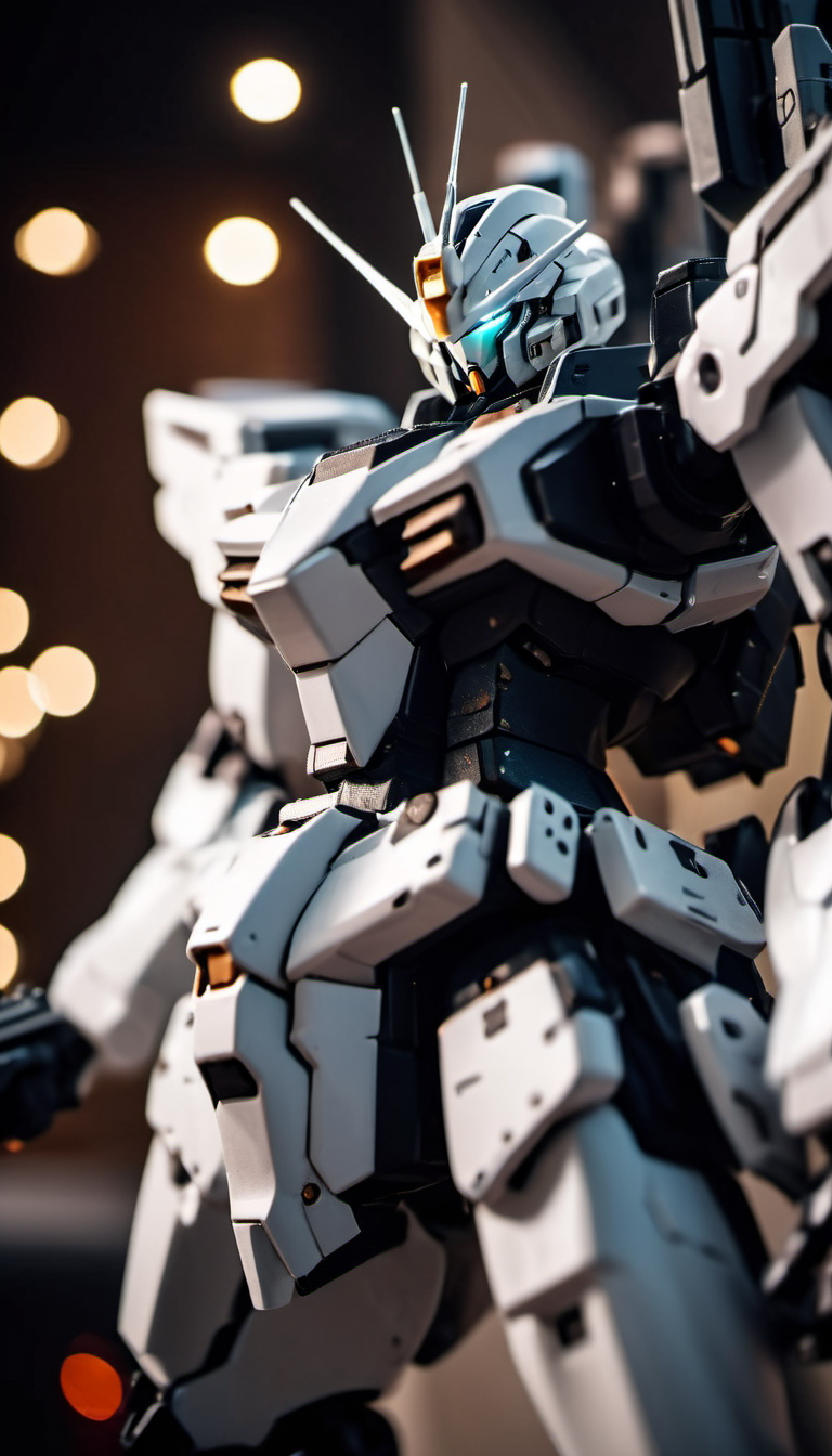 cinematic film still, (RRS:1.5), mecha taking aim, Beam rifle, shallow depth of field, vignette, highly detailed, high budget Hollywood movie, bokeh, cinemascope, moody, epic, gorgeous, film grain, grainy<lora:srdxl_v1f:0.4>