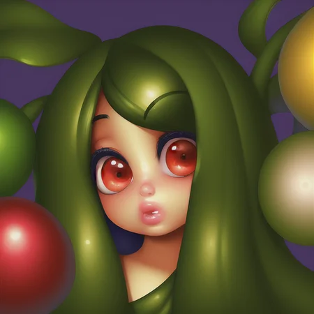 1girl, overprettified