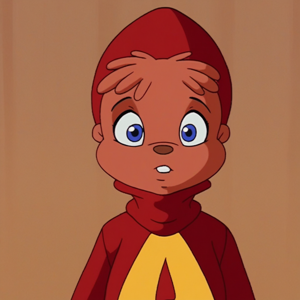 turtleneck, red sweater, Front view, Blue eyes, solo