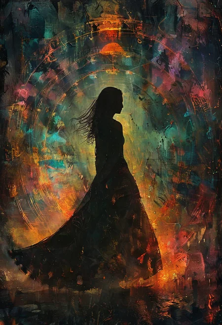 My six-headed bride, Black on both sides, <lora:Lost_In_Dreams:0.6>, <lora:RMSDXL_Creative:0.8>, Volumetric lighting, <lora:Dreamyvibes artstyle SDXL - Trigger with dreamyvibes artstyle:0.7> Dreamyvibes Artstyle