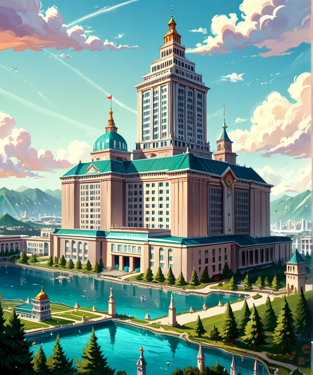 score_9, score_8_up, score_7_up,
<lora:Authoritarian_Architecture_(Architecture)_(Pony)_(AD):0.8> authoritarian, scenery, building, city, cityscape, architecture, monumental architecture,
8K, In'ei, chiaroscuro, soft natural volumetric cinematic perfect light, perfect depth of field shot, ray tracing, photometry, beautiful, subsurface scattering, idealized modern city, wide beautiful boulevards, busy city center, parks and manicured lawn areas, large parks, plazas, skyscrapers, hyper detailed, art by Thomas Kinkade, detailed background, detailed photographic fluffy anime clouds, Unreal Engine, CGI render, absurdly detailed, modern era photograph, masterclass oil painting,
BREAK zPDXL, zPDXLxxx, <lora:wowifierXL:0.2> art by mooncryptowow <lora:sdxl_lightning_8step_lora:0.4> <lora:detailed_notrigger:0.5>