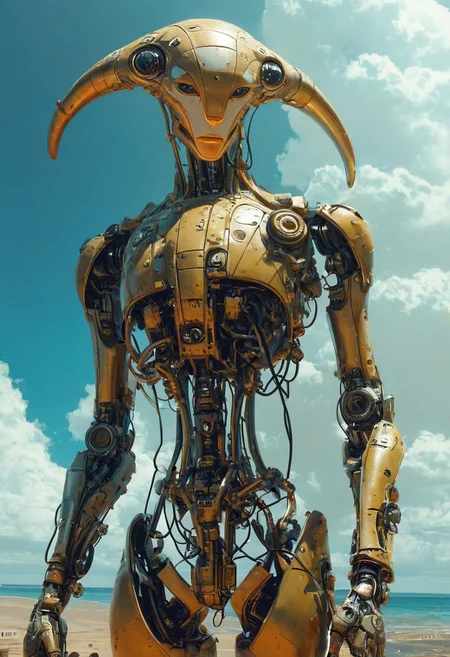 score_9, score_8_up, score_7_up, ((first person perspective)), landscape photo, tron, heaven, ascendance, god rays, light, gold, sky, advntr, underwater, alien, colorful, ((zdzislaw beksinski)),translucent,transparent,reelmech, mechanical parts, cable, wires, machinery, joints, body suit