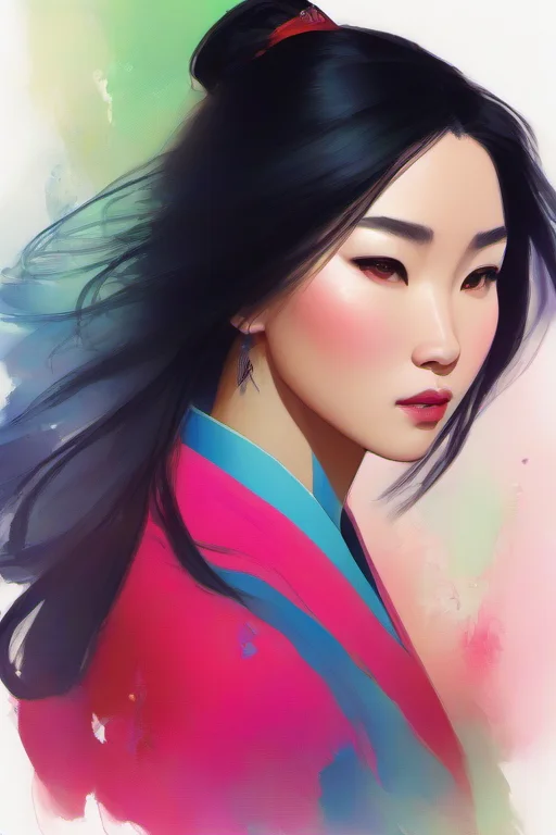 Masterpiece,High Quality,illustration,
 <lora:PE_ColorPortraitWoman:1> PEColorPortraitWoman,
Mulan
