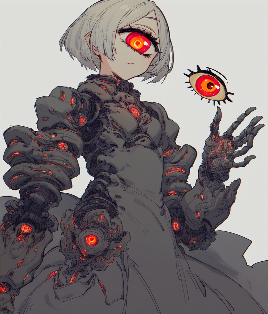 cyborg cyclops, anime, glowing linework eye
score_8_up <lora:Retroscifi-Pony1-000011:1>