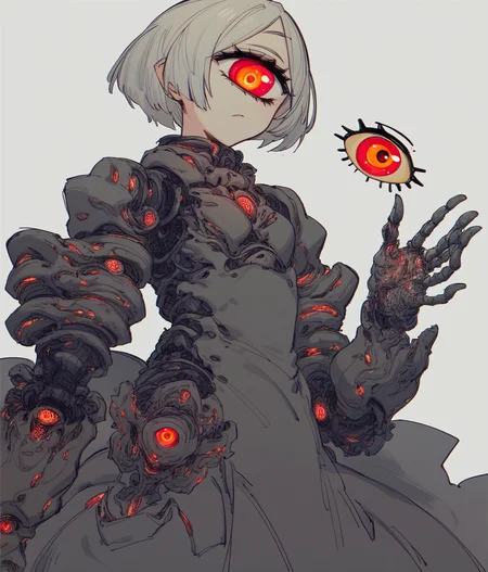 cyborg cyclops, anime, glowing linework eye
score_8_up <lora:Retroscifi-Pony1-000011:1>