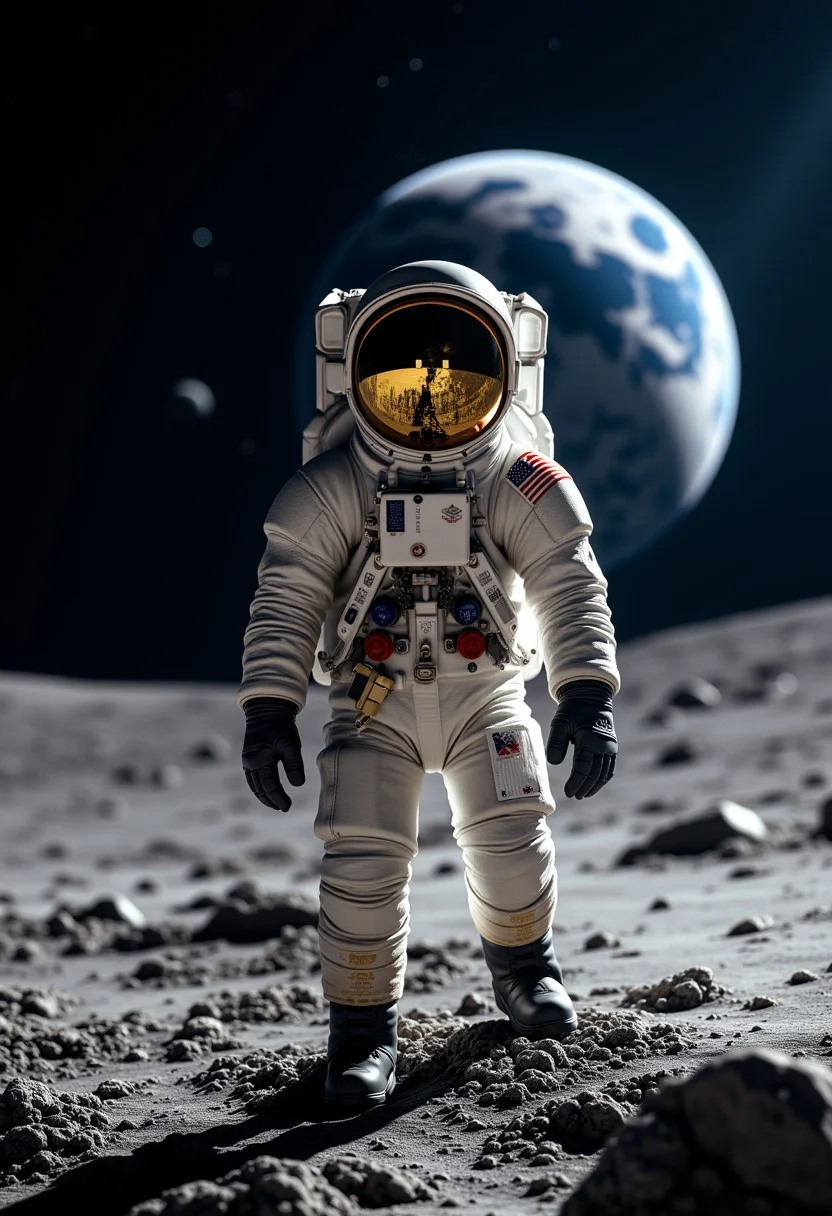 img_1017.cr2,the most realistic, photorealistic photo ever taken (ASTRONAUT LANDING ON THE MOON:1.5), EARTH IN THE BACKGROUND, Captured with a Hasselblad X2D 100C and an 18mm f/1.9 lens, hyper-realistic textures, elegant shadows, incredible realism, 16K, ultra-detailed textures, perfect lighting