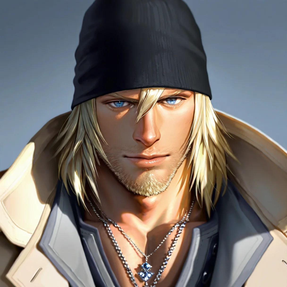 1male, solo, snowvilliers, solo, blonde hair, 1boy, hat, jewelry, blue eyes, male focus, necklace, lips, facial hair, beard, realistic, stubble, beanie,
masterpiece, best quality, absurdres, newest, perfect quality, best quality, absolutely eye-catching, details, intricate details