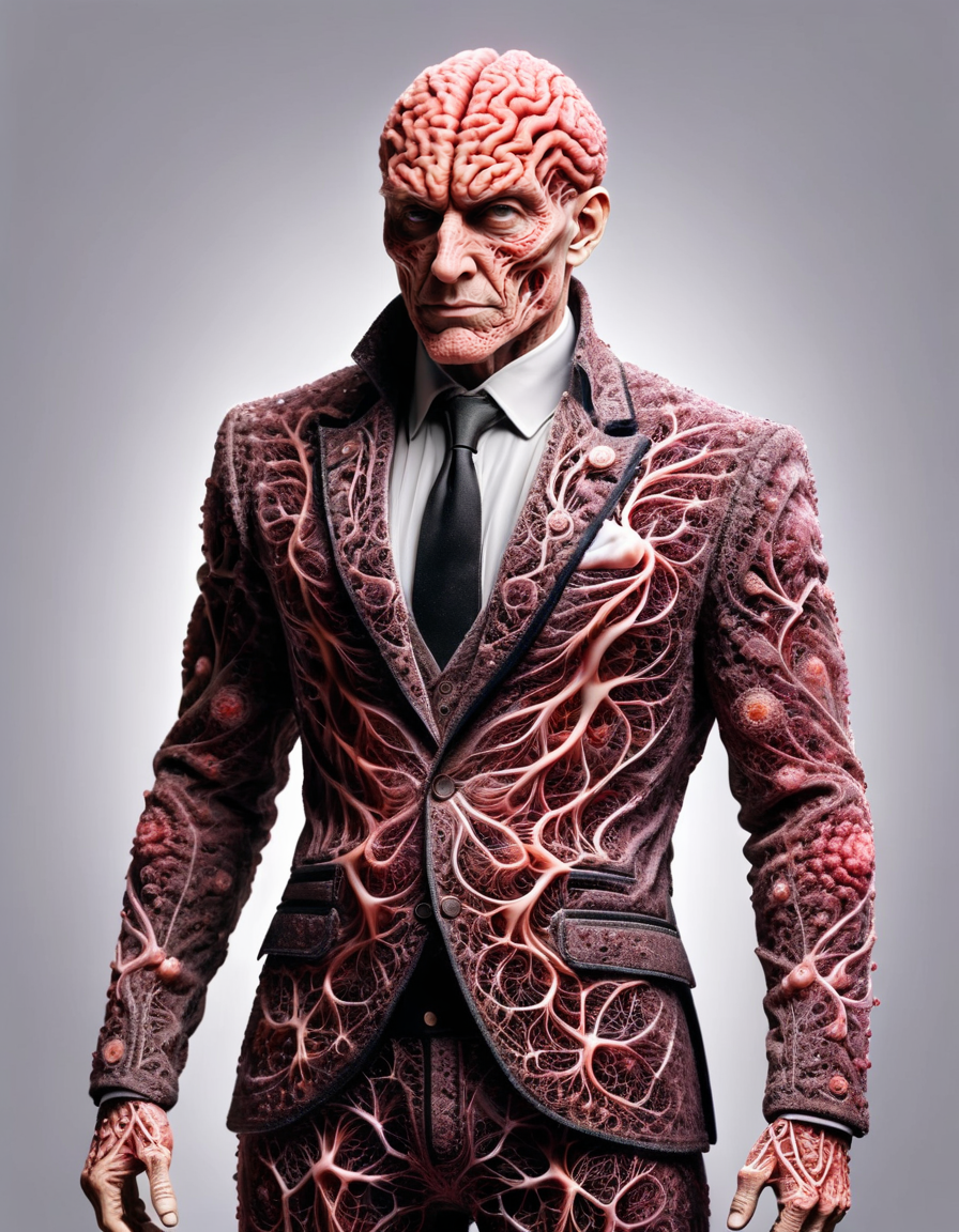 adult male with fancy suit meahophontron, ral-braynclz <lora:ral-braynclz-sdxl:1>
