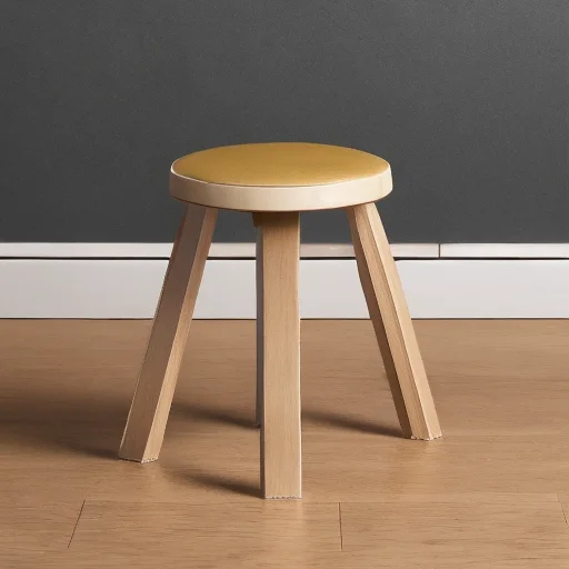 artek, Solid birch, Solid birch, Birch plywood, Birch veneer, High-pressure laminate, Linoleum, Fabric upholstery and PU foam padding, Leather upholstery and PU foam padding, Leather upholstery,a small wooden stool with a curved wooden seat on a white background,