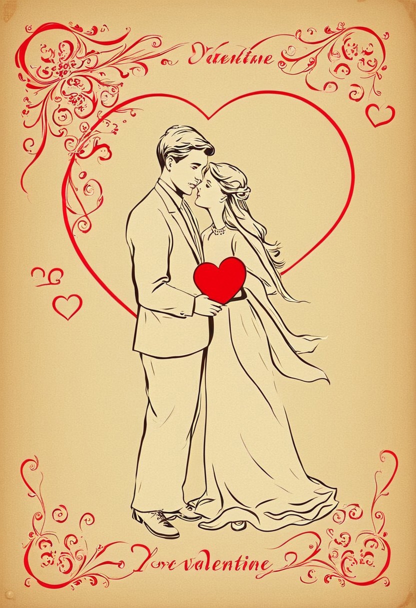 Valentine,
Romantic couple