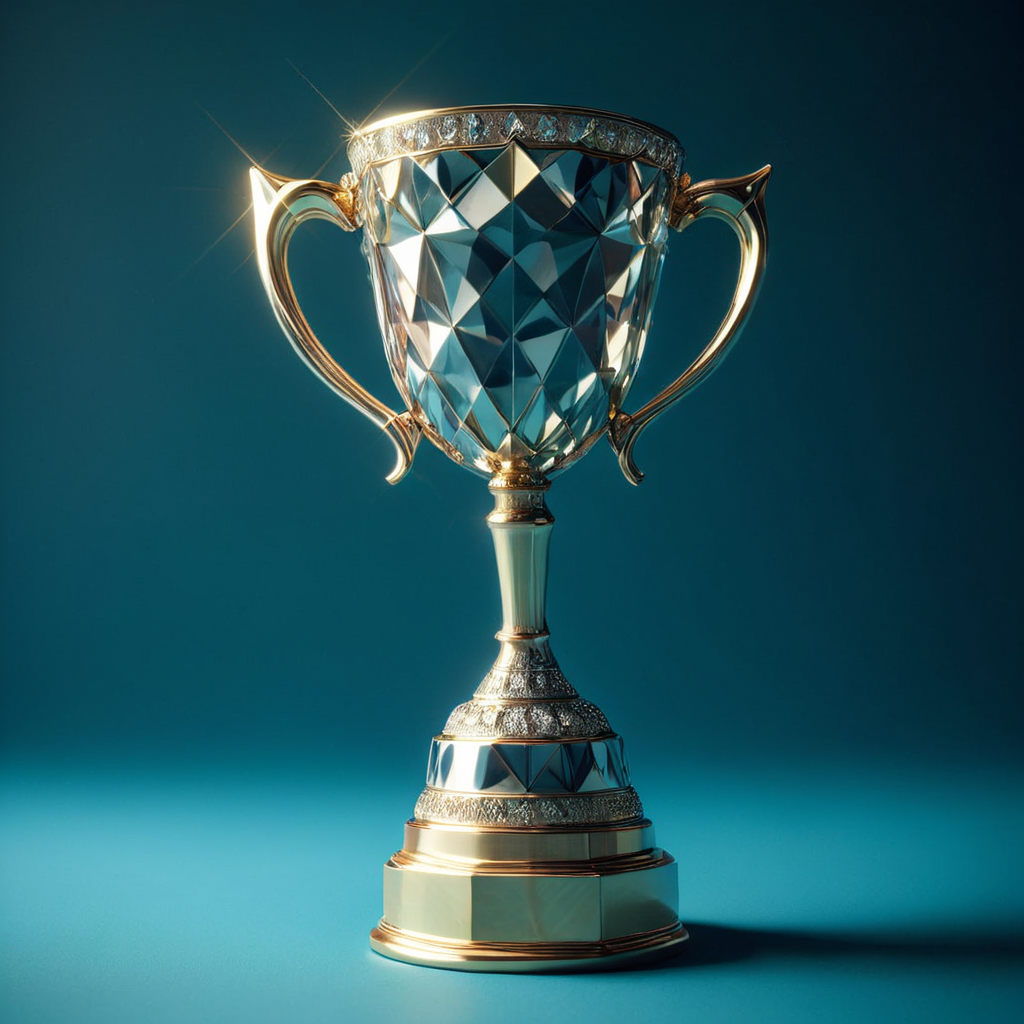a trophy, diam0nd<lora:diam0nd:0.75>