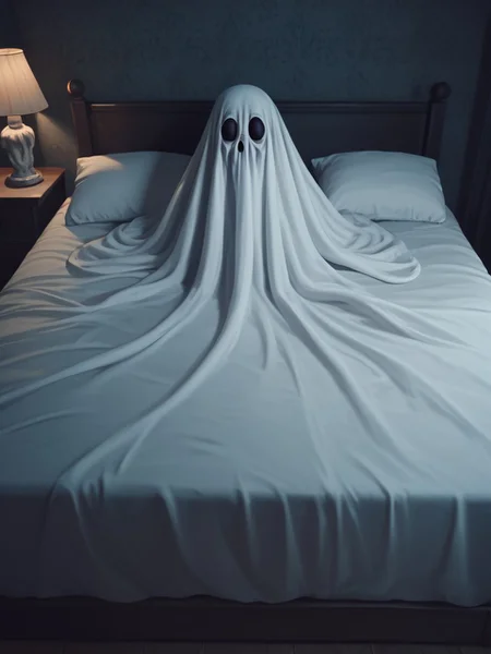 score_9, score_8_up, score_7_up,horror, creepy, nightmare, scary, very detailed, white ghost in the background, no mouth, indoors, night, arms, old manor, looking at viewer, black eyes, flying, pov sleeping on bed<lora:white_ghost:1>