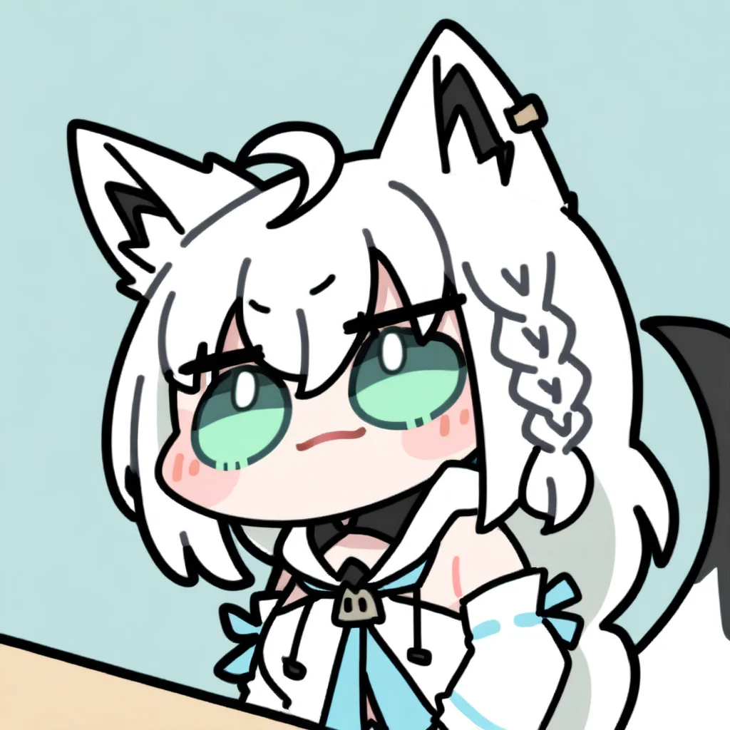 chibi, 1girl,shirakami fubuki \(1st costume\),hololive,animal ear fluff,animal ears,bangs,braid,fox ears,fox girl,hair between eyes,long hair,white hair,ahoge,single braid,green eyes,sidelocks,fox tail,tail,breasts,earrings,small breasts,medium breasts,
<lora:Oldstore_noob_4:1>,