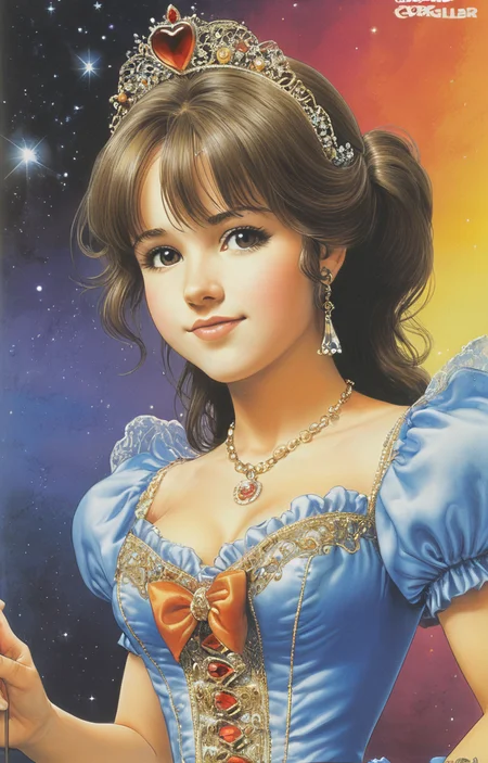 masterpiece,best quality,<lora:tbh235-sdxl:0.5>,illustration,style of Richard Corben, portrait of idolmaster cinderella girls,