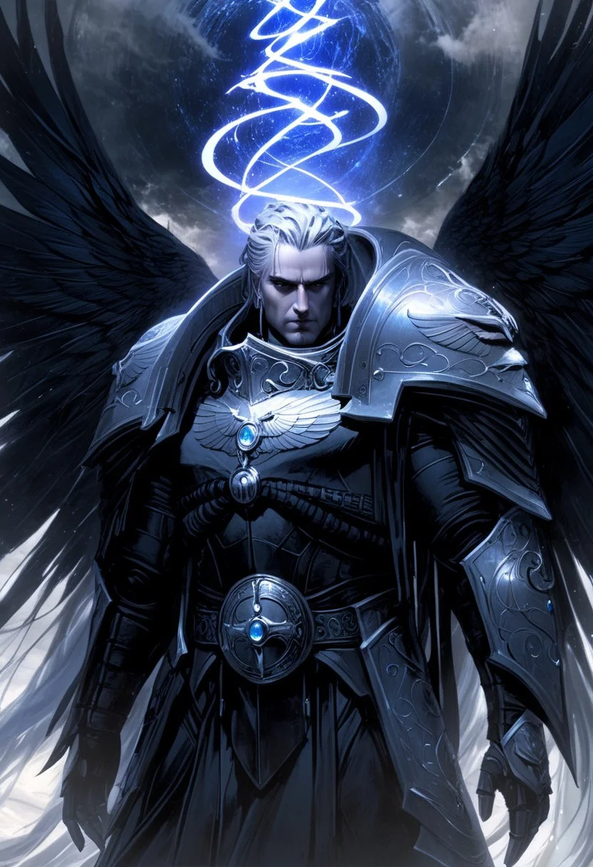Create an image of a god, standing amidst a dreamscape, his presence both ethereal and serene. His form is cloaked in flowing robes made of shifting, mist-like fabric, as if woven from the very essence of slumber. His face is youthful and calm, with eyes closed as if in a perpetual state of peaceful rest, yet his expression radiates quiet power and tranquility. Around him, a surreal dreamworld unfolds—floating islands, soft clouds, and twisted, otherworldly visions fill the air. Morpheus’s outstretched hand gently releases tendrils of glowing, opalescent mist that curl and transform into dream-like visions—fragments of memories, desires, and fears. His wings, delicate and translucent, shimmer like a reflection of moonlight on water. The atmosphere is peaceful, yet slightly surreal, as if the boundaries between reality and dream are blurred. The scene captures Morpheus’s divine ability to shape dreams and bring rest, embodying the quiet, mysterious force of sleep.
black long flowing hair, pearl white skin
, moody light, by H.R Giger, 4k resolution digital art trending on Artstation and unreal engine 5, hyperrealism, full body shot, glowing eyes, cinematic, epic, masterpiece, surreal, fantasycore, hyperdetailed, ultra realistic, octane render, volumetric lighting, depth of field, bokeh, 8 <lora:Details:0.85>