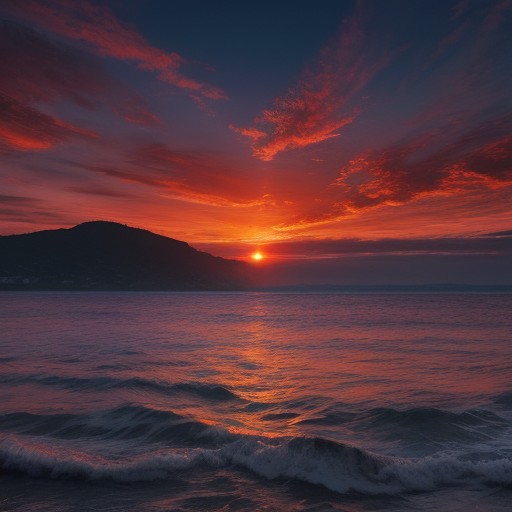 Fractal sunset