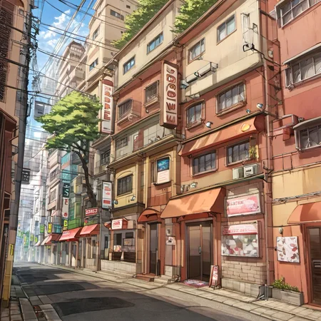 best quality, ultra-detailed, illustration,
fukuhara, storefront, scenery, outdoors, building, street, power lines, road, window, sky, utility pole, city, tree
<lora:fukuhara_SDXL_V1:1>