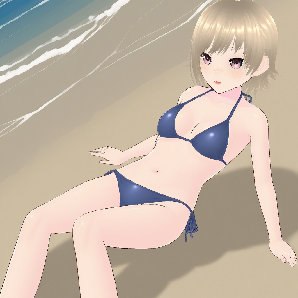 c4n6y, bikini, on beach