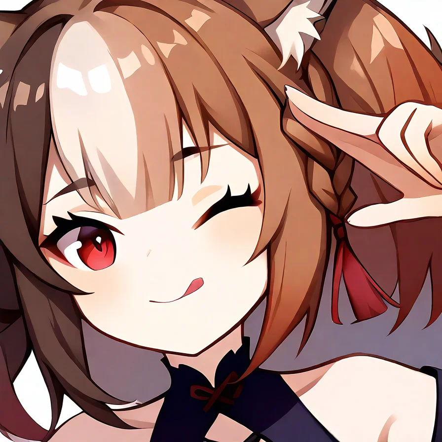 ,paimonfy,1girl,solo,simple background,,fox girl,fox ears,fox tail,split-color hair,brown hair,red eyes,<lora:paimonfy-000006:1>,<lora:sekka:1>, masterpiece, best quality, very aesthetic, absurdres