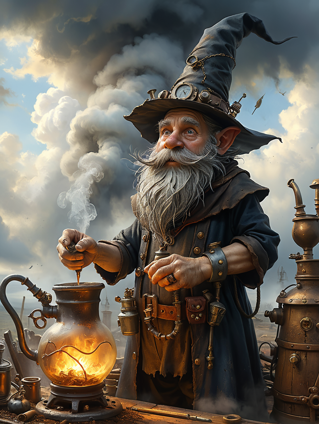 oil painting,
a gnome inventor,
34K uhd, masterpiece, high detail, 8k, intricate, detailed, high resolution, high res, high quality, <lora:add-detail-xl:1.8>, highly detailed, Extremely high-resolution details, fine texture,