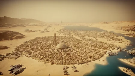 cinematic film still of <lora:star wars style:0.2>
<lora:detailed:0.4> detailed
<lora:perfection style:0.4> perfect
<lora:PerfectEyesXL:0.5>
<lora:Chiaroscuro Lighting Style:0.3>
<lora:Mos Eisley:0.9>
Mos Eisley a map of the world with pictures of people,in star wars style,english text,no humans,watercraft,map,desert, shallow depth of field, vignette, highly detailed, high budget, bokeh, cinemascope, moody, epic, gorgeous, film grain, grainy