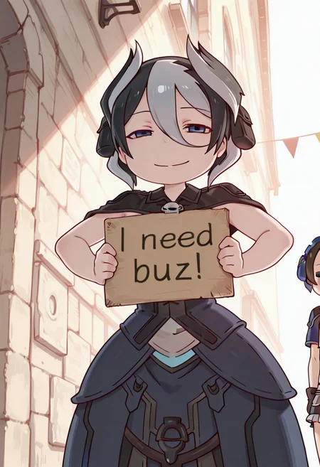 armpitc4rry, great quality, extreme detail, great lighting, amazing shading,
2girls, solo focus, Marulk, Ozen, oz3n, young, big blue eyes, smiling, short, shortstack, skinny, petite, half closed eyes, devious smile, teeth, need_buzz, holding sign closed mouth, looking at viewer,
Ozen carrying marulk, lifting person, standing, 
outdoors