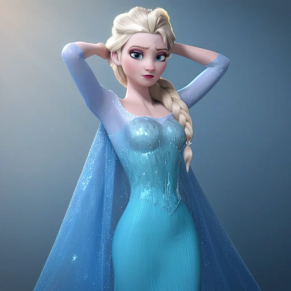 score_9, score_8_up, score_7_up, score_6_up, score_5_up, score_4_up, 3d, <lora:Elsa_Frozen:0.8>, elsa33, 1girl, long hair, blue eyes, blonde hair, dress, cape, makeup, single braid, hair over shoulder, eyelashes, BREAK arms up, armpits